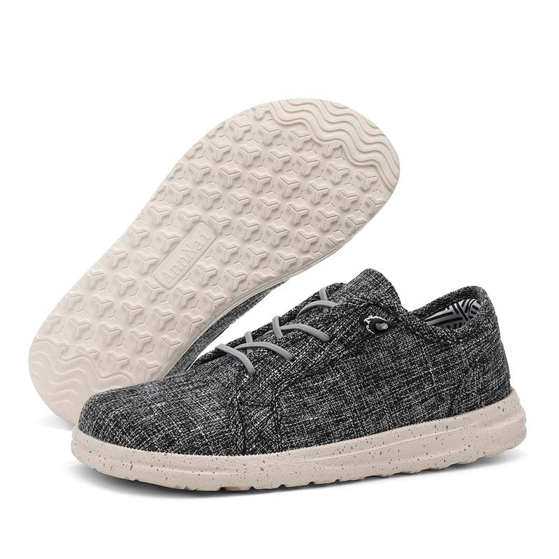Men's Mesh Walking Shoes - Lace-Up, Breathable, Wide Toe Box with Arch Support（副本）