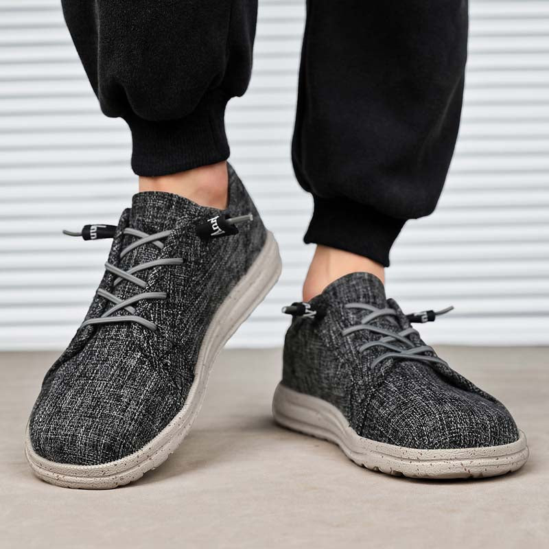 Men's Mesh Walking Shoes - Lace-Up, Breathable, Wide Toe Box with Arch Support（副本）