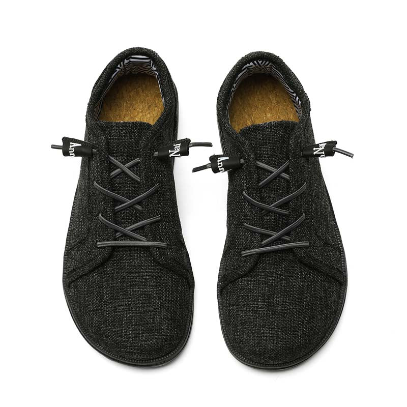 Men's Mesh Walking Shoes - Lace-Up, Breathable, Wide Toe Box with Arch Support（副本）