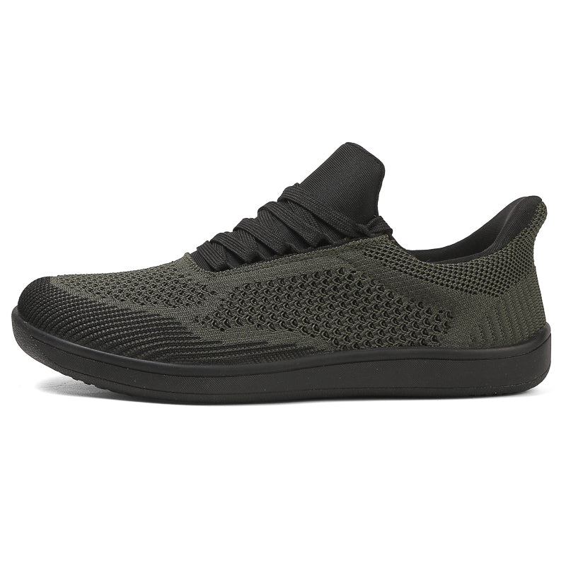 Men's Mesh Walking Shoes - Lace-Up, Breathable, Wide Toe Box with Arch Support
