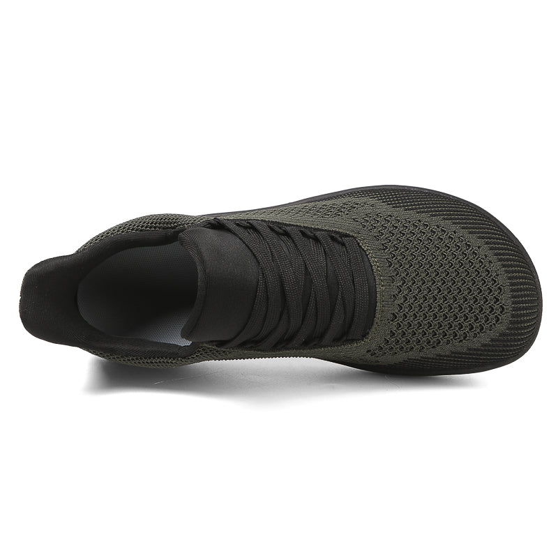 Men's Mesh Walking Shoes - Lace-Up, Breathable, Wide Toe Box with Arch Support