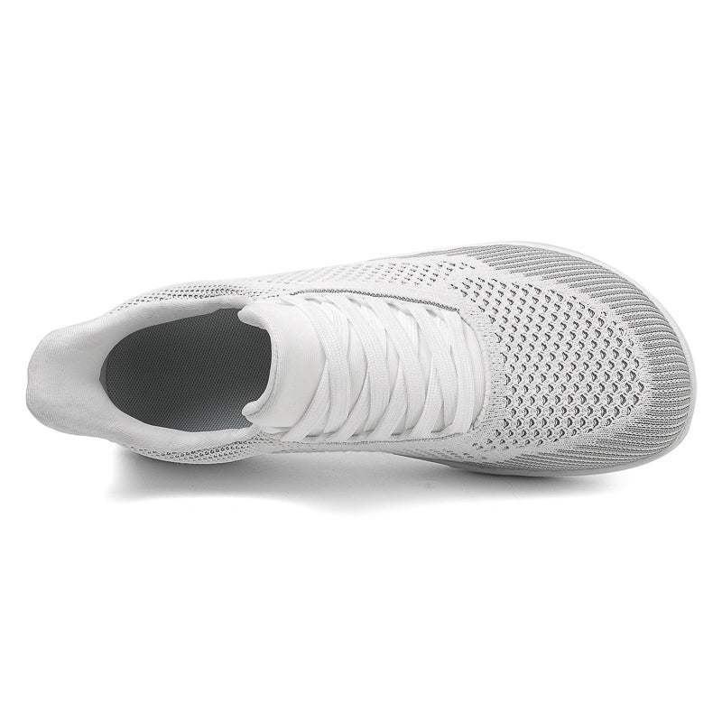 Men's Mesh Walking Shoes - Lace-Up, Breathable, Wide Toe Box with Arch Support