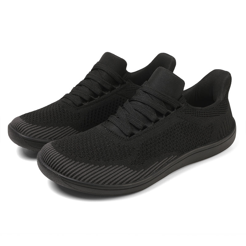 Men's Mesh Walking Shoes - Lace-Up, Breathable, Wide Toe Box with Arch Support