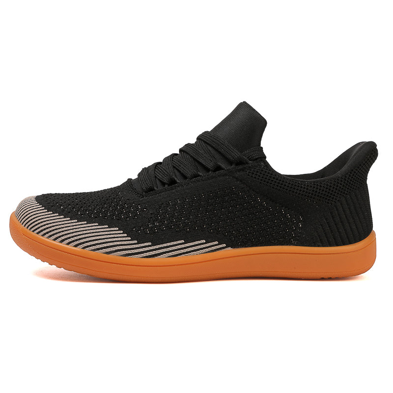Men's Mesh Walking Shoes - Lace-Up, Breathable, Wide Toe Box with Arch Support