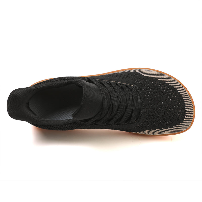Men's Mesh Walking Shoes - Lace-Up, Breathable, Wide Toe Box with Arch Support