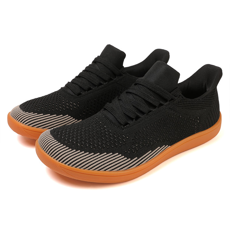 Men's Mesh Walking Shoes - Lace-Up, Breathable, Wide Toe Box with Arch Support