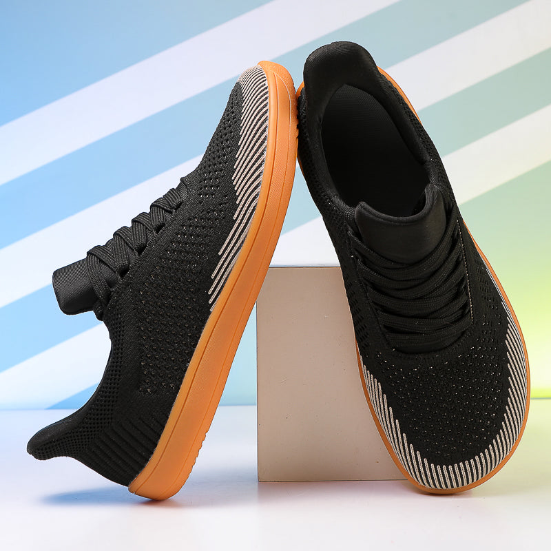 Men's Mesh Walking Shoes - Lace-Up, Breathable, Wide Toe Box with Arch Support