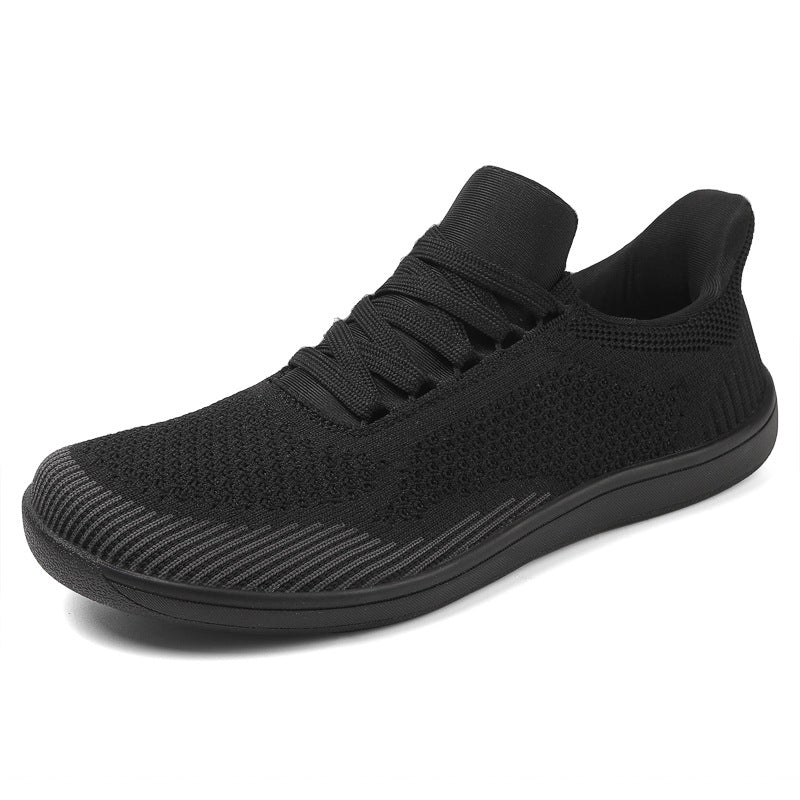 Men's Mesh Walking Shoes - Lace-Up, Breathable, Wide Toe Box with Arch Support