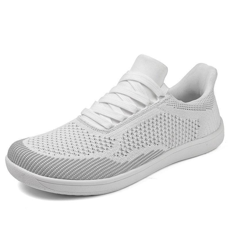 Men's Mesh Walking Shoes - Lace-Up, Breathable, Wide Toe Box with Arch Support