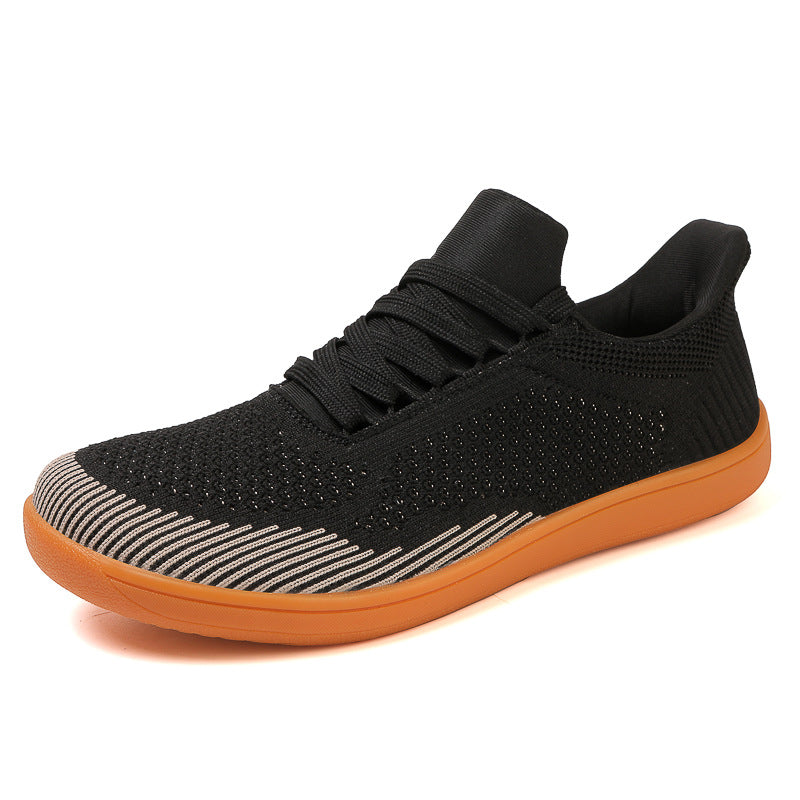 Men's Mesh Walking Shoes - Lace-Up, Breathable, Wide Toe Box with Arch Support