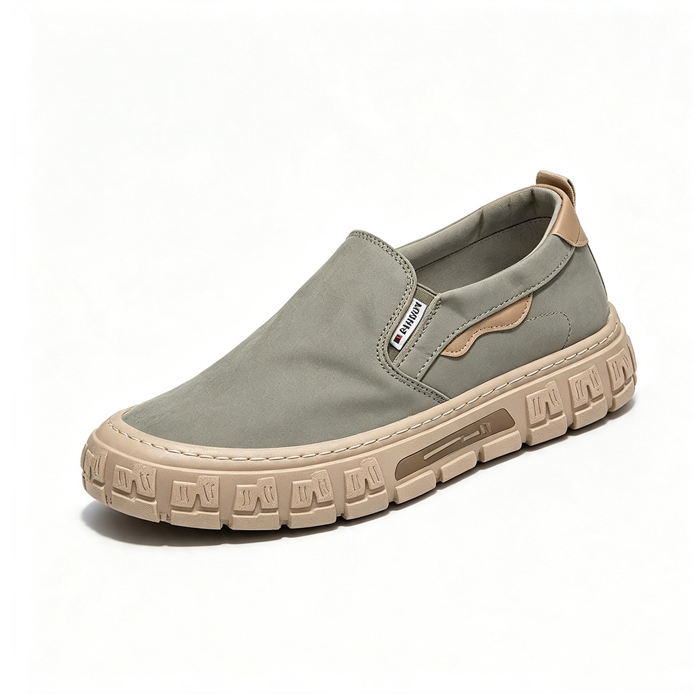(🎁FREE SOCKS + INSOLES🧦)Men's Canvas Sandals - Slip-On, Breathable, Wide Toe Box with Arch Support