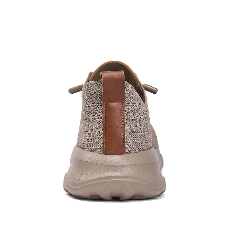 Men's Mesh Walking Shoes - Lace-Up, Cushioned, Wide Toe Box with Arch Support