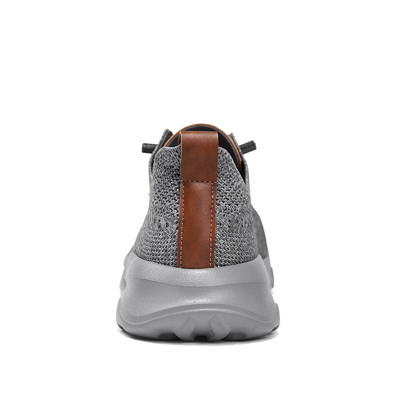 Men's Mesh Walking Shoes - Lace-Up, Cushioned, Wide Toe Box with Arch Support