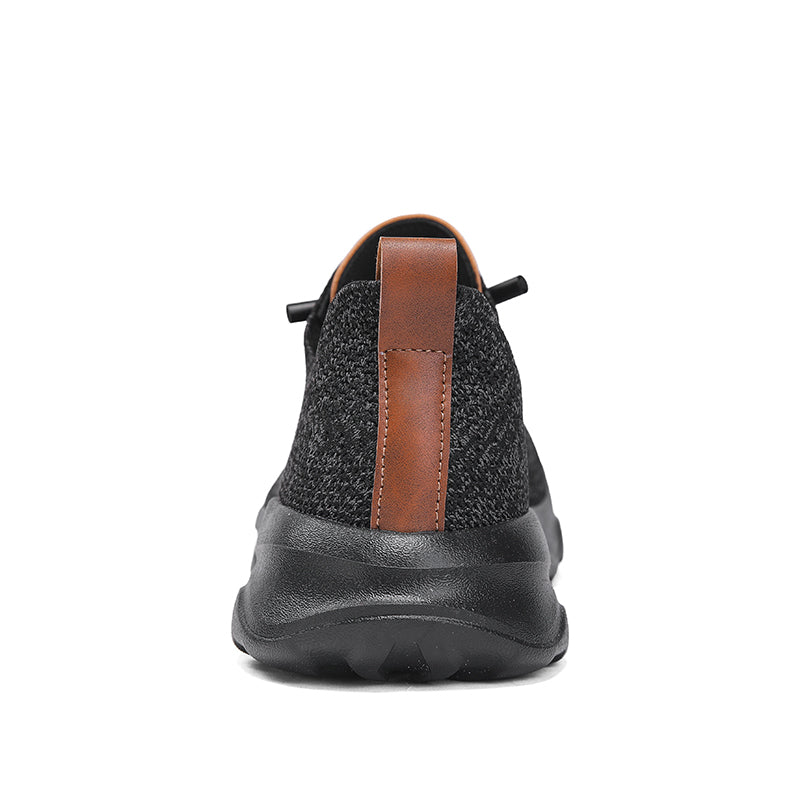 Men's Mesh Walking Shoes - Lace-Up, Cushioned, Wide Toe Box with Arch Support
