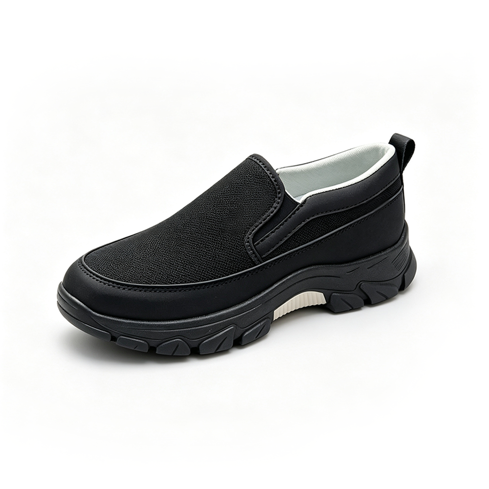 Men's Mesh Walking Shoes - Slip-On, Maximum Support, Wide Toe Box with Arch Support
