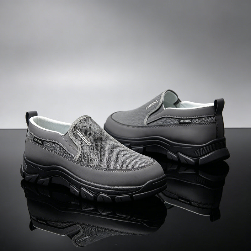 Men's Mesh Walking Shoes - Slip-On, Maximum Support, Wide Toe Box with Arch Support
