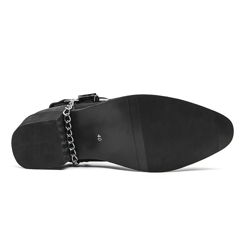 Men's Genuine Leather Casual Boots - Slip-On, Waterproof, Wide Toe Box with Arch Support