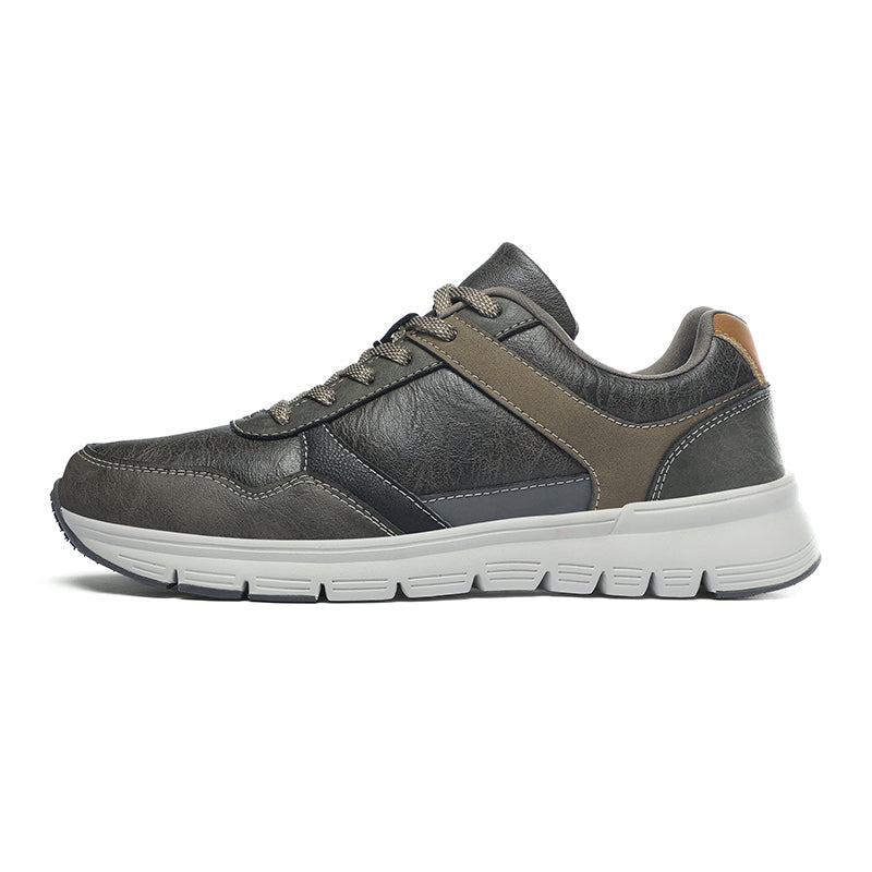 Men's Genuine Leather Hiking Boots | Wide Toe Box, Lightweight Flexible Upper, Cushioned, Slip‑Resistant Rubber, All‑Day Comfort For Wear, Work, Travel