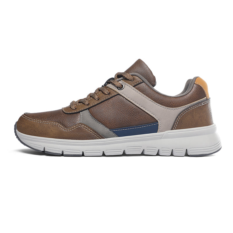 Men's Genuine Leather Hiking Boots | Wide Toe Box, Lightweight Flexible Upper, Cushioned, Slip‑Resistant Rubber, All‑Day Comfort For Wear, Work, Travel