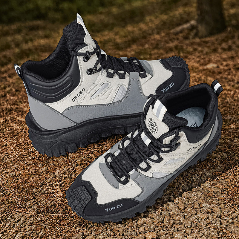 (🎁FREE SOCKS + INSOLES🧦)Men’s Protective Hiking & Work Shoes | Wide Toe Box, Arch Support & Puncture-Resistant Midsole