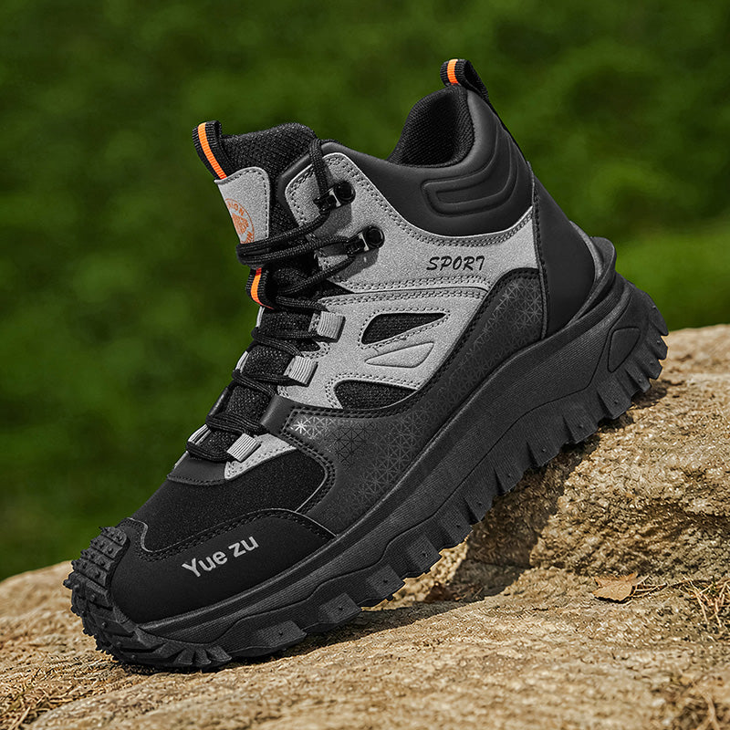 (🎁FREE SOCKS + INSOLES🧦)Men’s Protective Hiking & Work Shoes | Wide Toe Box, Arch Support & Puncture-Resistant Midsole