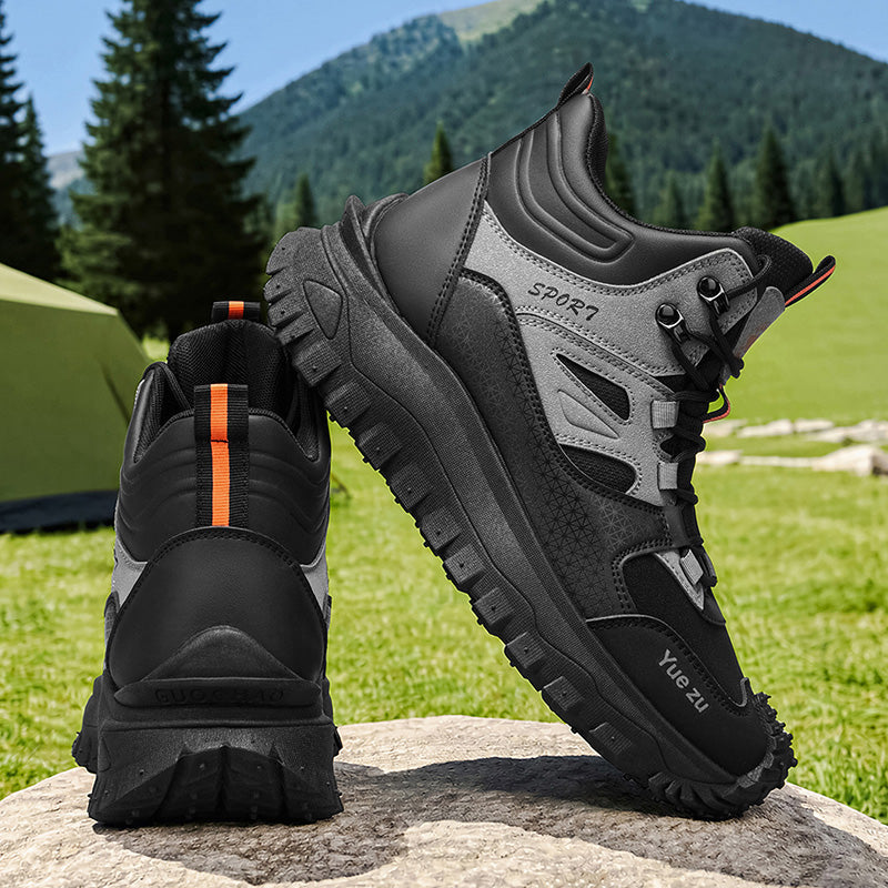 (🎁FREE SOCKS + INSOLES🧦)Men’s Protective Hiking & Work Shoes | Wide Toe Box, Arch Support & Puncture-Resistant Midsole