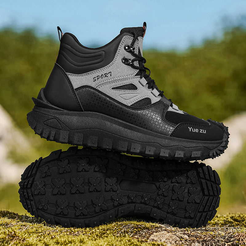 (🎁FREE SOCKS + INSOLES🧦)Men’s Protective Hiking & Work Shoes | Wide Toe Box, Arch Support & Puncture-Resistant Midsole