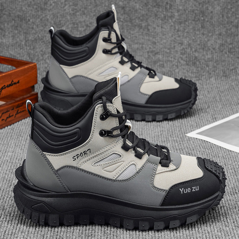 (🎁FREE SOCKS + INSOLES🧦)Men’s Protective Hiking & Work Shoes | Wide Toe Box, Arch Support & Puncture-Resistant Midsole