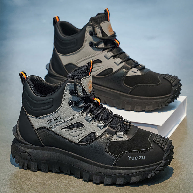 (🎁FREE SOCKS + INSOLES🧦)Men’s Protective Hiking & Work Shoes | Wide Toe Box, Arch Support & Puncture-Resistant Midsole