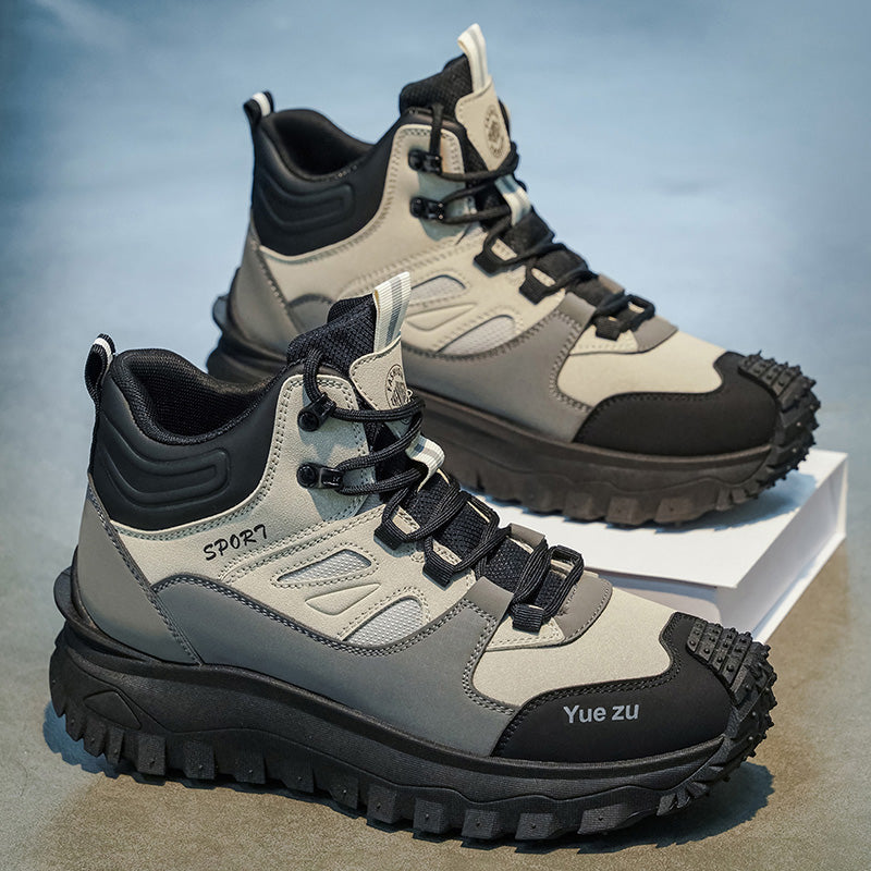 (🎁FREE SOCKS + INSOLES🧦)Men’s Protective Hiking & Work Shoes | Wide Toe Box, Arch Support & Puncture-Resistant Midsole