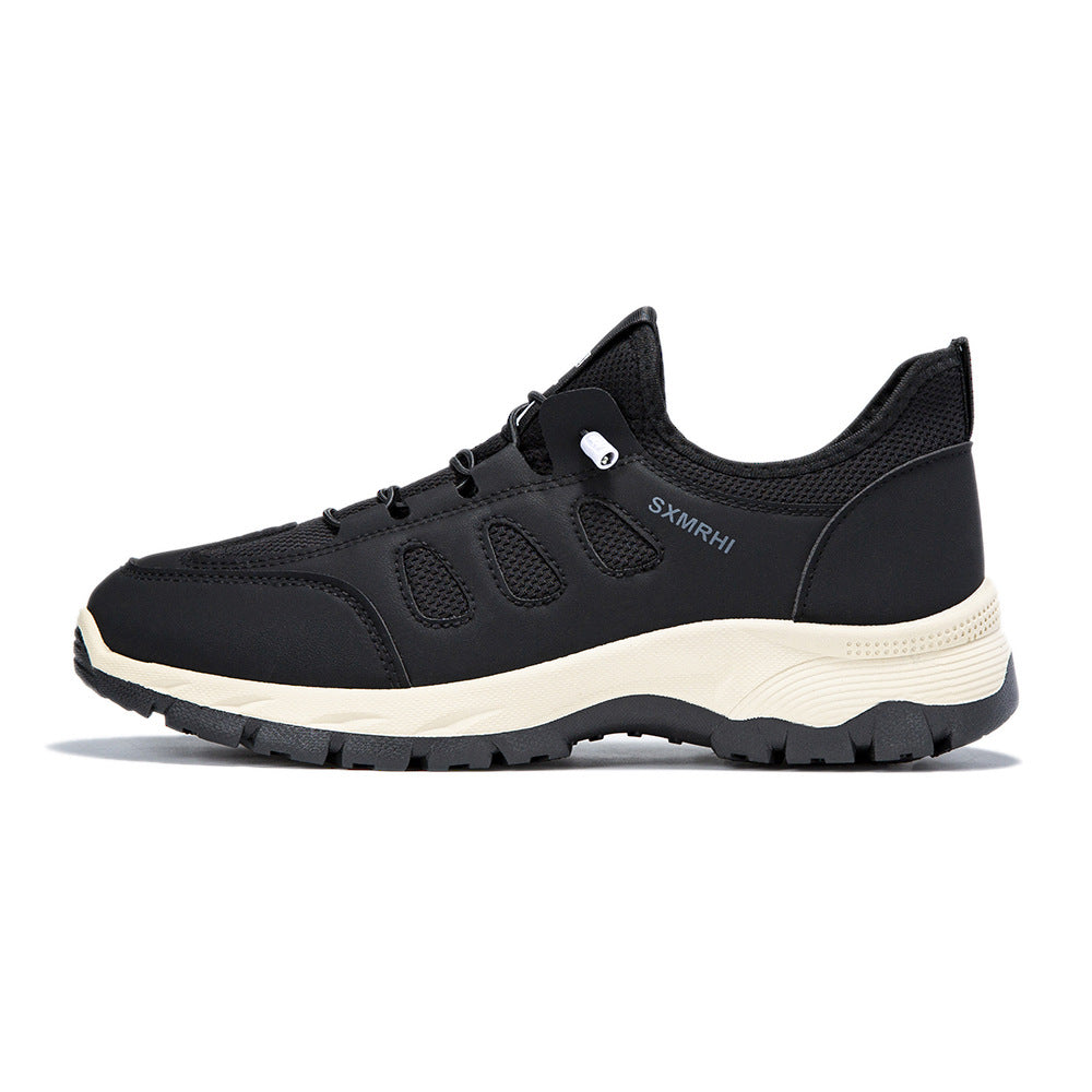 (⏰Clearance Sale)Men's Cushioned Mesh Hiking Shoes - Slip-On, Breathable, Slip-Resistant, Wide Toe Box with Arch Support