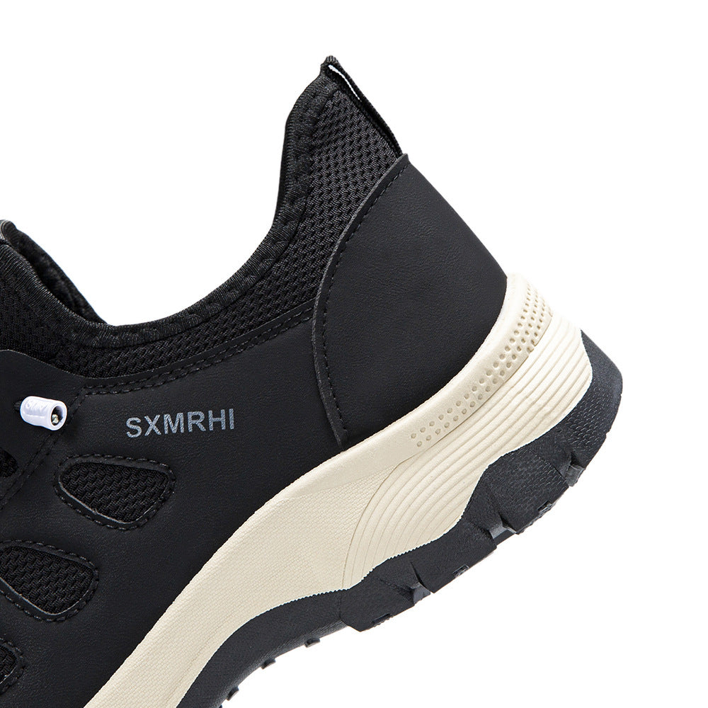 (⏰Clearance Sale)Men's Cushioned Mesh Hiking Shoes - Slip-On, Breathable, Slip-Resistant, Wide Toe Box with Arch Support
