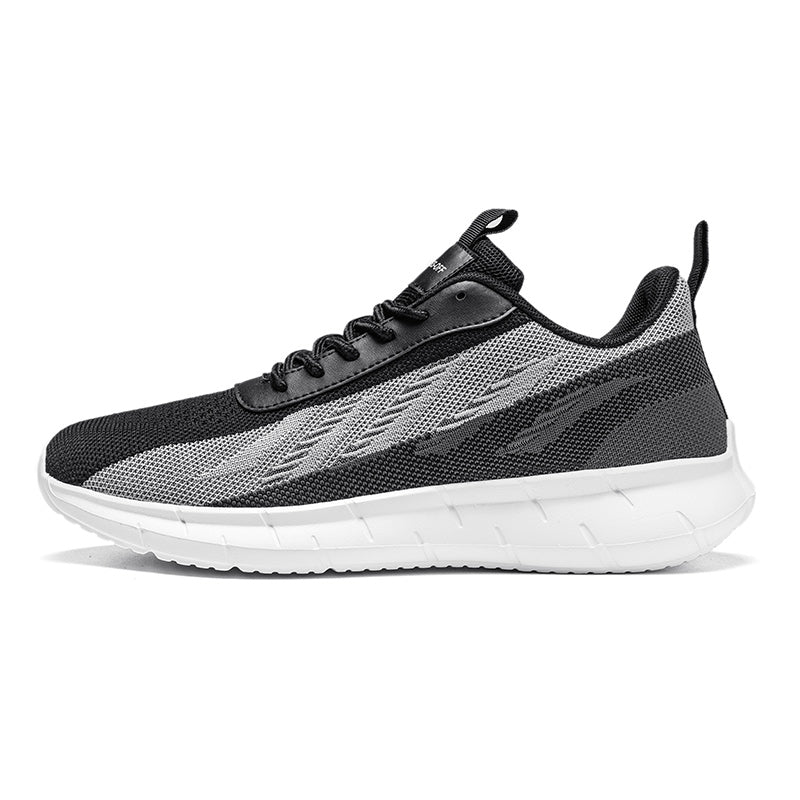 Men's Mesh Walking Shoes - Roomy Toe Space Sneakers, Breathable Mesh Upper, Rubber Sole, EVA Midsole for Daily Walks, Training and Outdoor Sports
