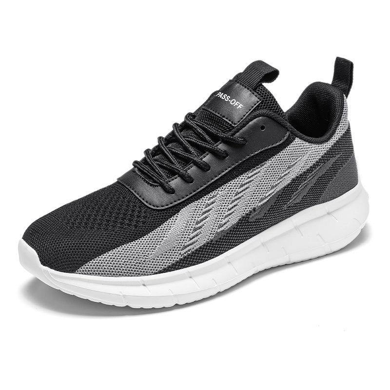 Men's Mesh Walking Shoes - Roomy Toe Space Sneakers, Breathable Mesh Upper, Rubber Sole, EVA Midsole for Daily Walks, Training and Outdoor Sports