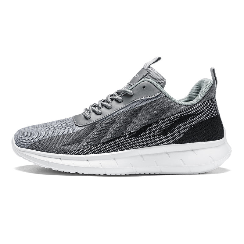 Men's Mesh Walking Shoes - Roomy Toe Space Sneakers, Breathable Mesh Upper, Rubber Sole, EVA Midsole for Daily Walks, Training and Outdoor Sports