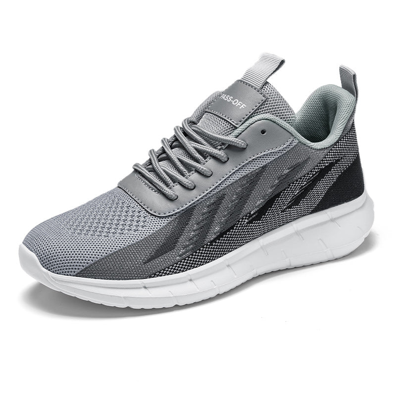 Men's Mesh Walking Shoes - Roomy Toe Space Sneakers, Breathable Mesh Upper, Rubber Sole, EVA Midsole for Daily Walks, Training and Outdoor Sports