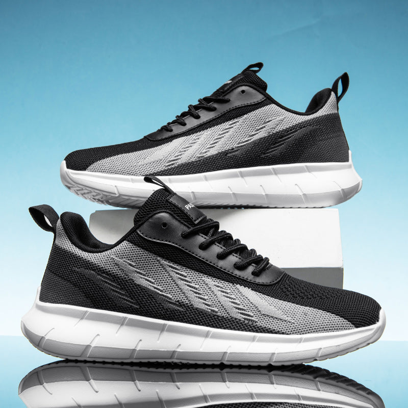 Men's Mesh Walking Shoes - Roomy Toe Space Sneakers, Breathable Mesh Upper, Rubber Sole, EVA Midsole for Daily Walks, Training and Outdoor Sports