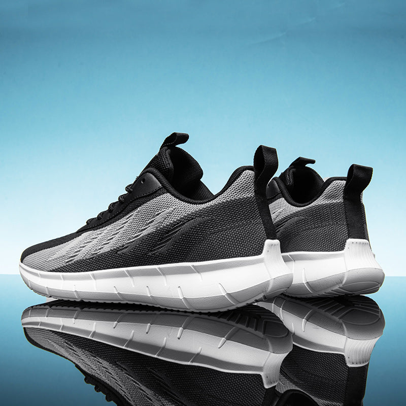 Men's Mesh Walking Shoes - Roomy Toe Space Sneakers, Breathable Mesh Upper, Rubber Sole, EVA Midsole for Daily Walks, Training and Outdoor Sports