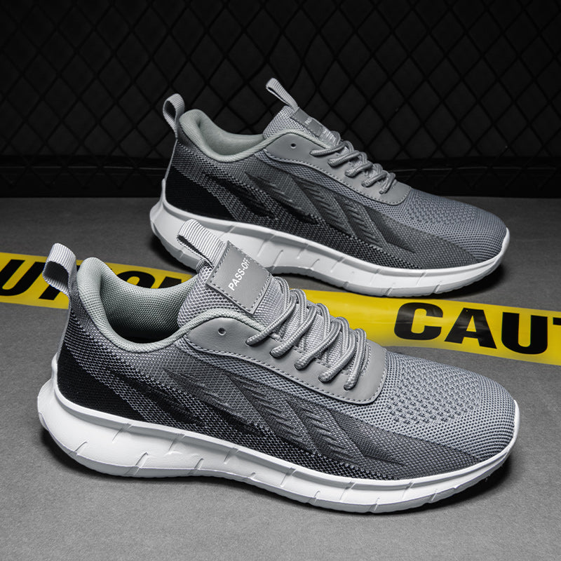Men's Mesh Walking Shoes - Roomy Toe Space Sneakers, Breathable Mesh Upper, Rubber Sole, EVA Midsole for Daily Walks, Training and Outdoor Sports
