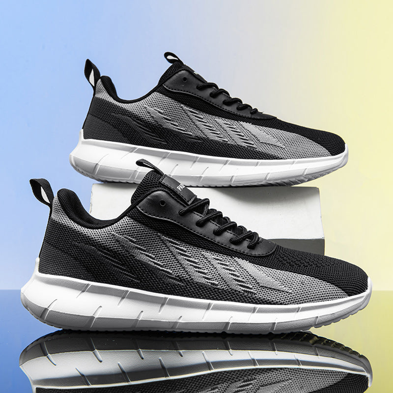 Men's Mesh Walking Shoes - Roomy Toe Space Sneakers, Breathable Mesh Upper, Rubber Sole, EVA Midsole for Daily Walks, Training and Outdoor Sports