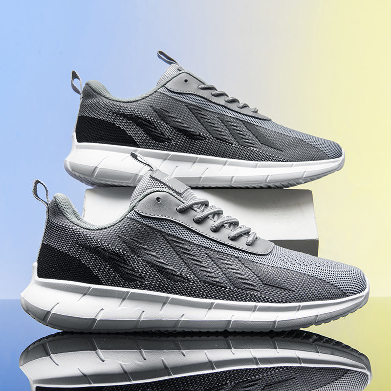 Men's Mesh Walking Shoes - Roomy Toe Space Sneakers, Breathable Mesh Upper, Rubber Sole, EVA Midsole for Daily Walks, Training and Outdoor Sports