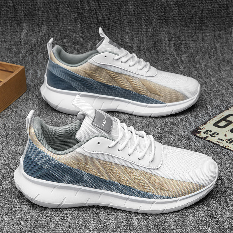 Men's Mesh Walking Shoes - Roomy Toe Space Sneakers, Breathable Mesh Upper, Rubber Sole, EVA Midsole for Daily Walks, Training and Outdoor Sports