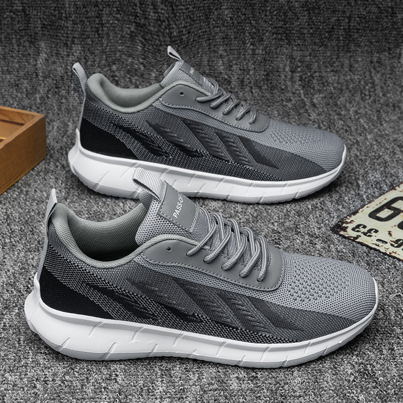 Men's Mesh Walking Shoes - Roomy Toe Space Sneakers, Breathable Mesh Upper, Rubber Sole, EVA Midsole for Daily Walks, Training and Outdoor Sports