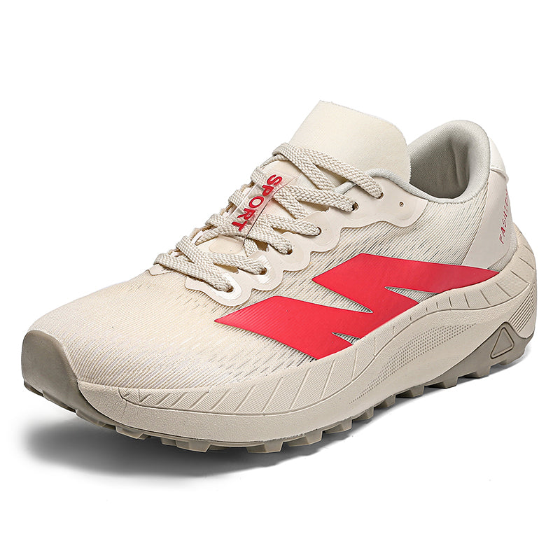 Men's Mesh Walking Shoes - Lace-Up, Breathable, Lightweight, Maximum Support, Wide Toe Box with Arch Support
