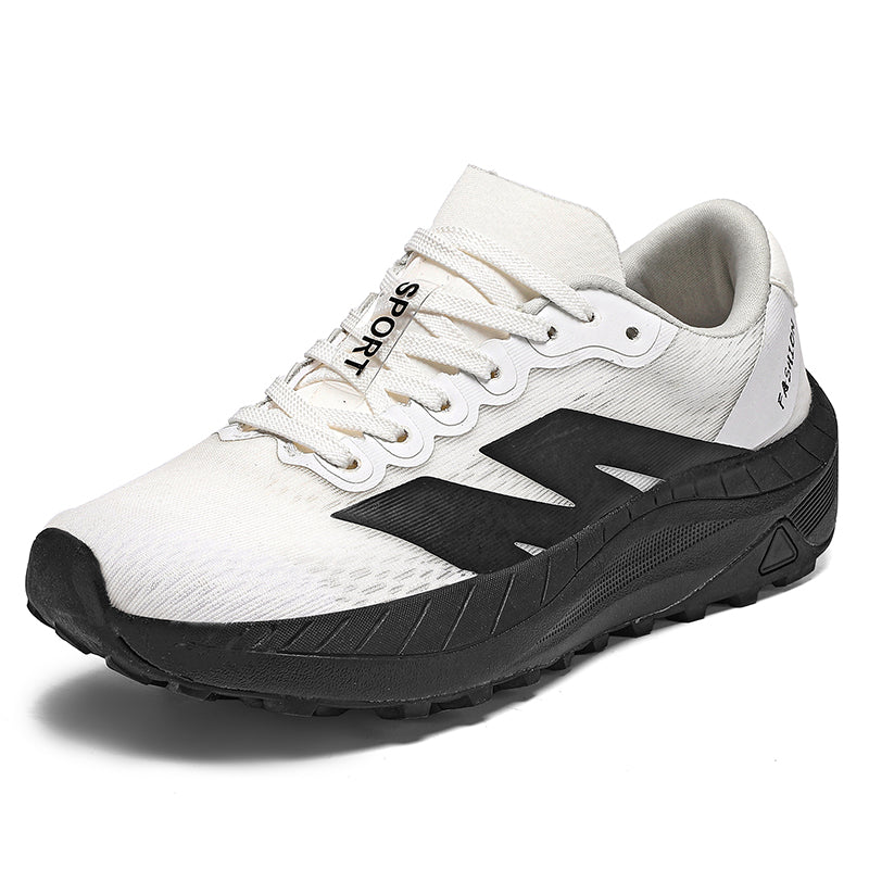 Men's Mesh Walking Shoes - Lace-Up, Breathable, Lightweight, Maximum Support, Wide Toe Box with Arch Support
