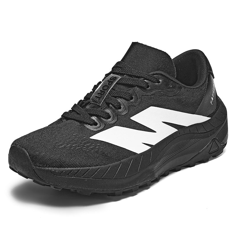 Men's Mesh Walking Shoes - Lace-Up, Breathable, Lightweight, Maximum Support, Wide Toe Box with Arch Support