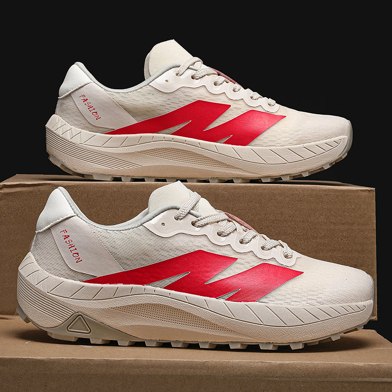 Men's Mesh Walking Shoes - Lace-Up, Breathable, Lightweight, Maximum Support, Wide Toe Box with Arch Support