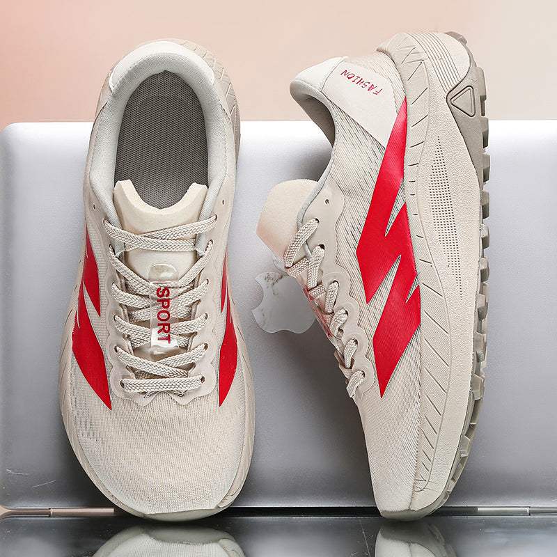 Men's Mesh Walking Shoes - Lace-Up, Breathable, Lightweight, Maximum Support, Wide Toe Box with Arch Support