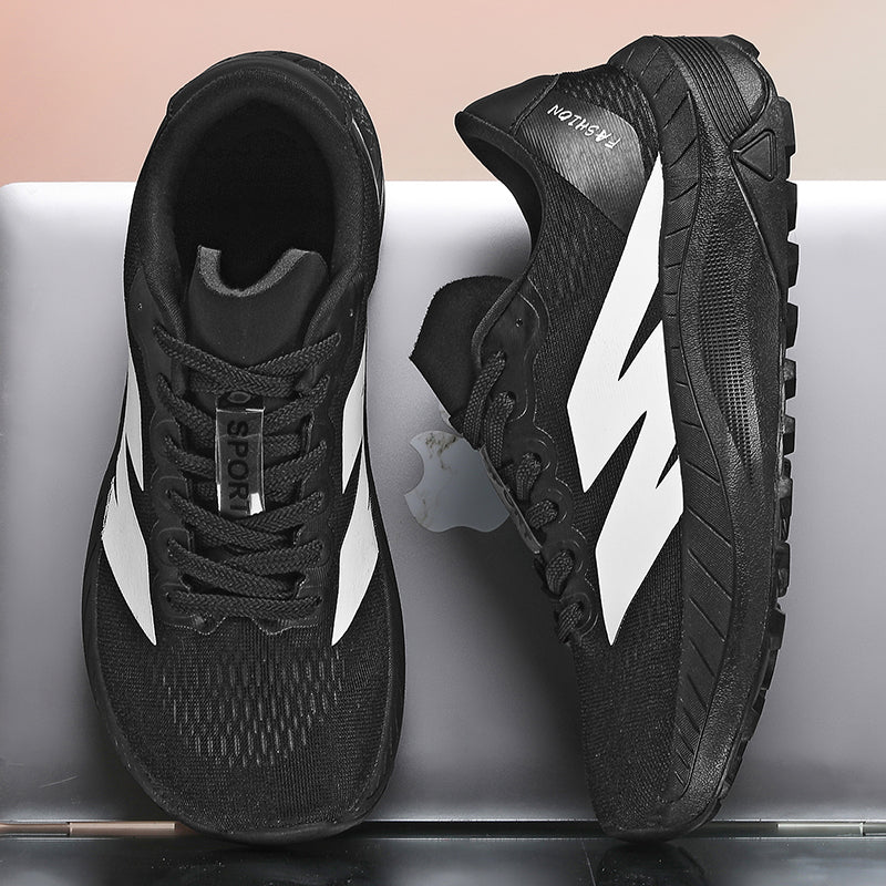 Men's Mesh Walking Shoes - Lace-Up, Breathable, Lightweight, Maximum Support, Wide Toe Box with Arch Support