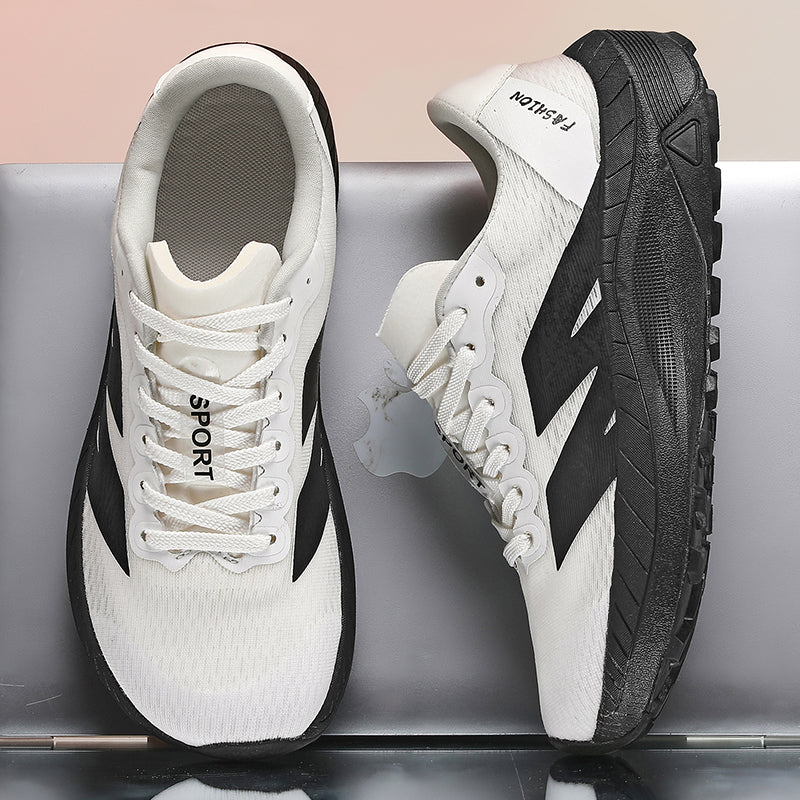 Men's Mesh Walking Shoes - Lace-Up, Breathable, Lightweight, Maximum Support, Wide Toe Box with Arch Support